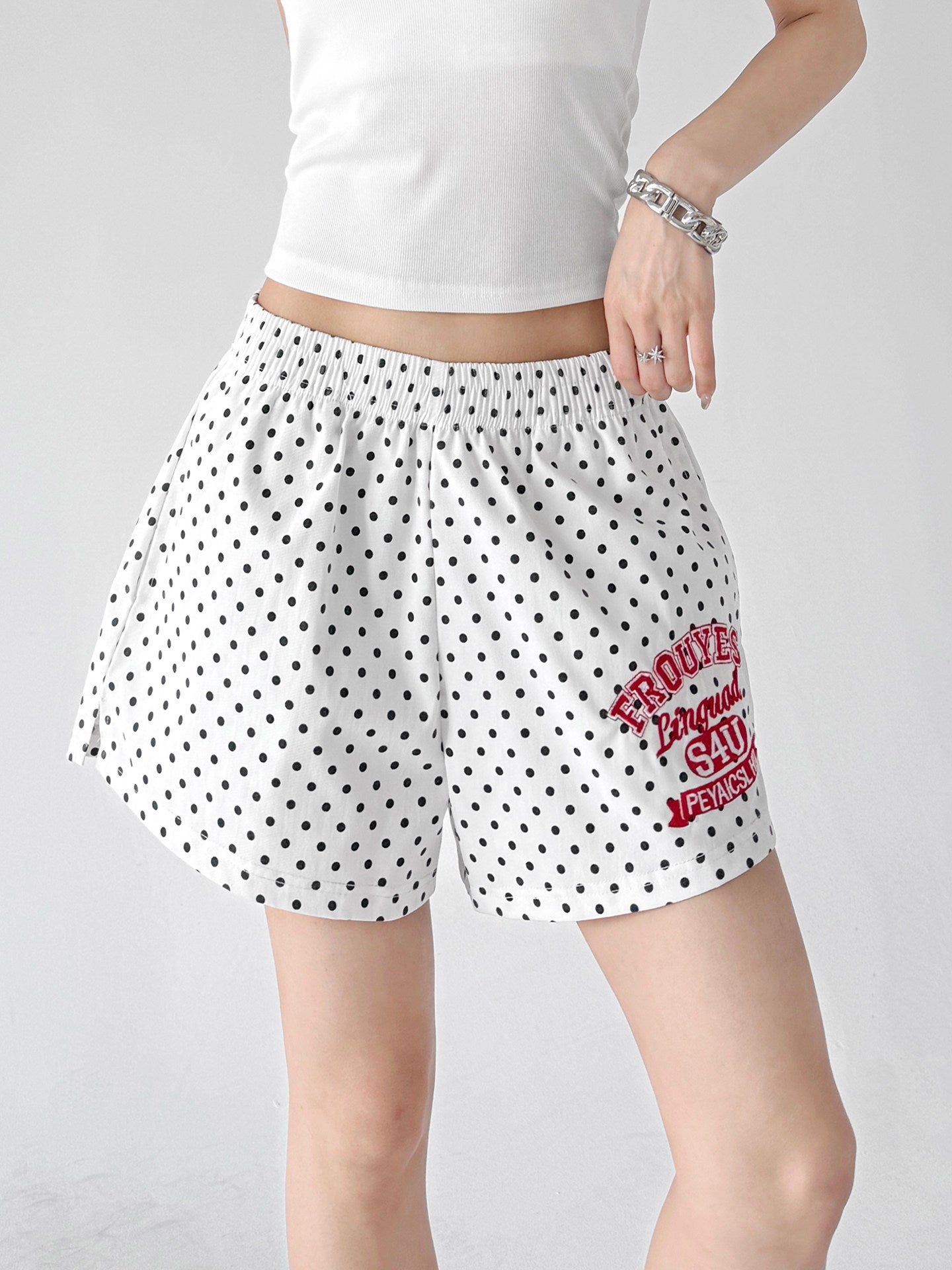 Polka Dot Wide-Leg Shorts - CT210 Zweitbild