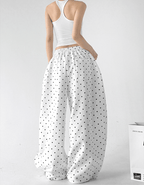 Polka Dot Wide - Leg Sweatpants - CT66101 - COPPING THREADS - CT Select