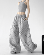 Polka Dot Wide - Leg Sweatpants - CT66101 - COPPING THREADS - CT Select