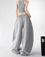 Polka Dot Wide - Leg Sweatpants - CT66101 - COPPING THREADS - CT Select