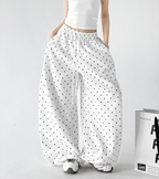 Polka Dot Wide - Leg Sweatpants - CT66101 - COPPING THREADS - CT Select