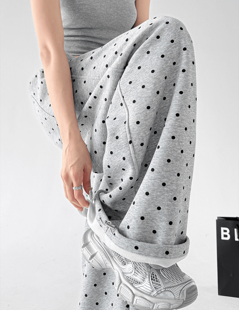 Polka Dot Wide - Leg Sweatpants - CT66101 - COPPING THREADS - CT Select