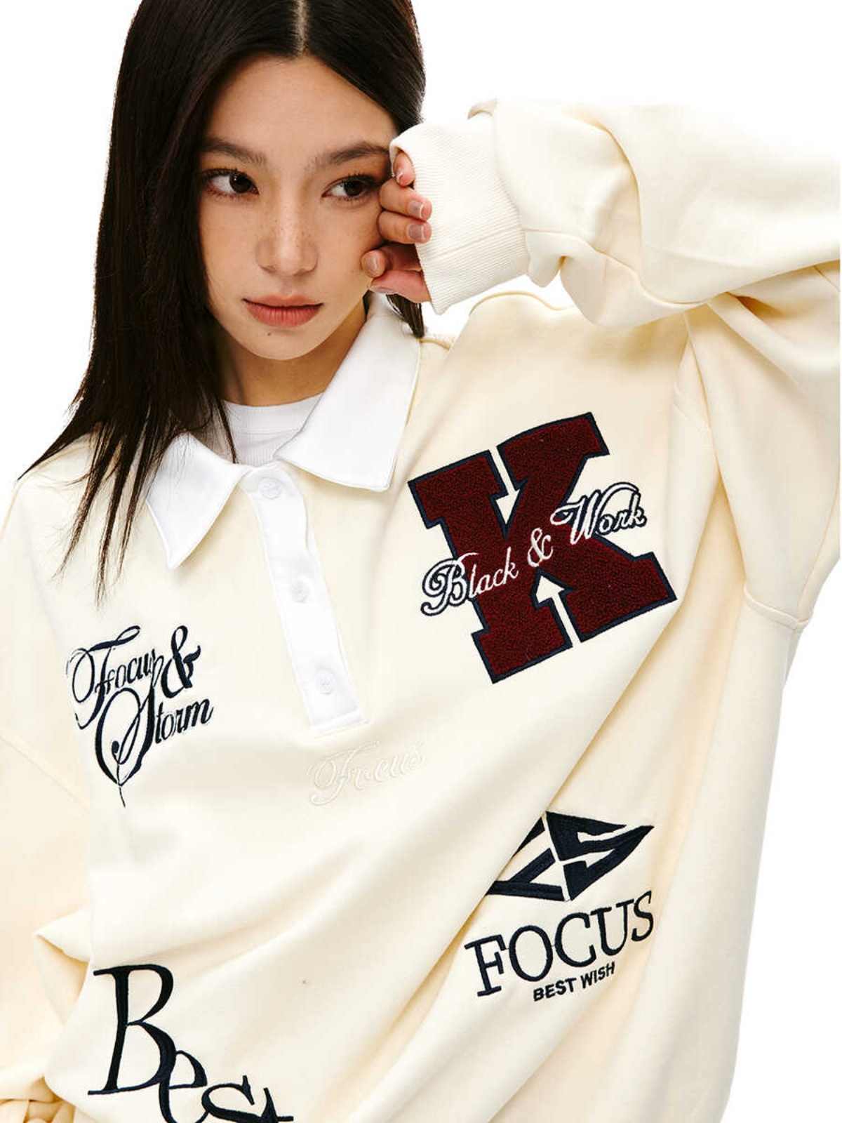 Polo Collar Sweatshirt - COPPING THREADS - CT Select