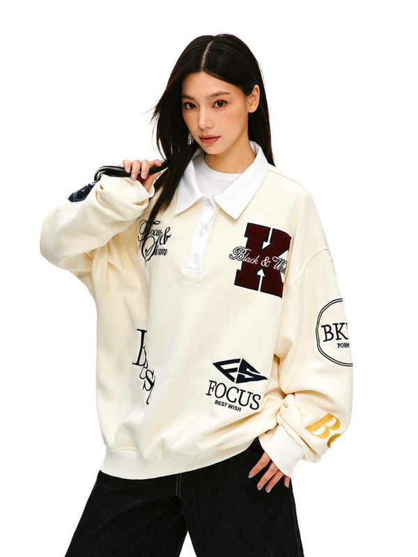 Polo Collar Sweatshirt - COPPING THREADS - CT Select