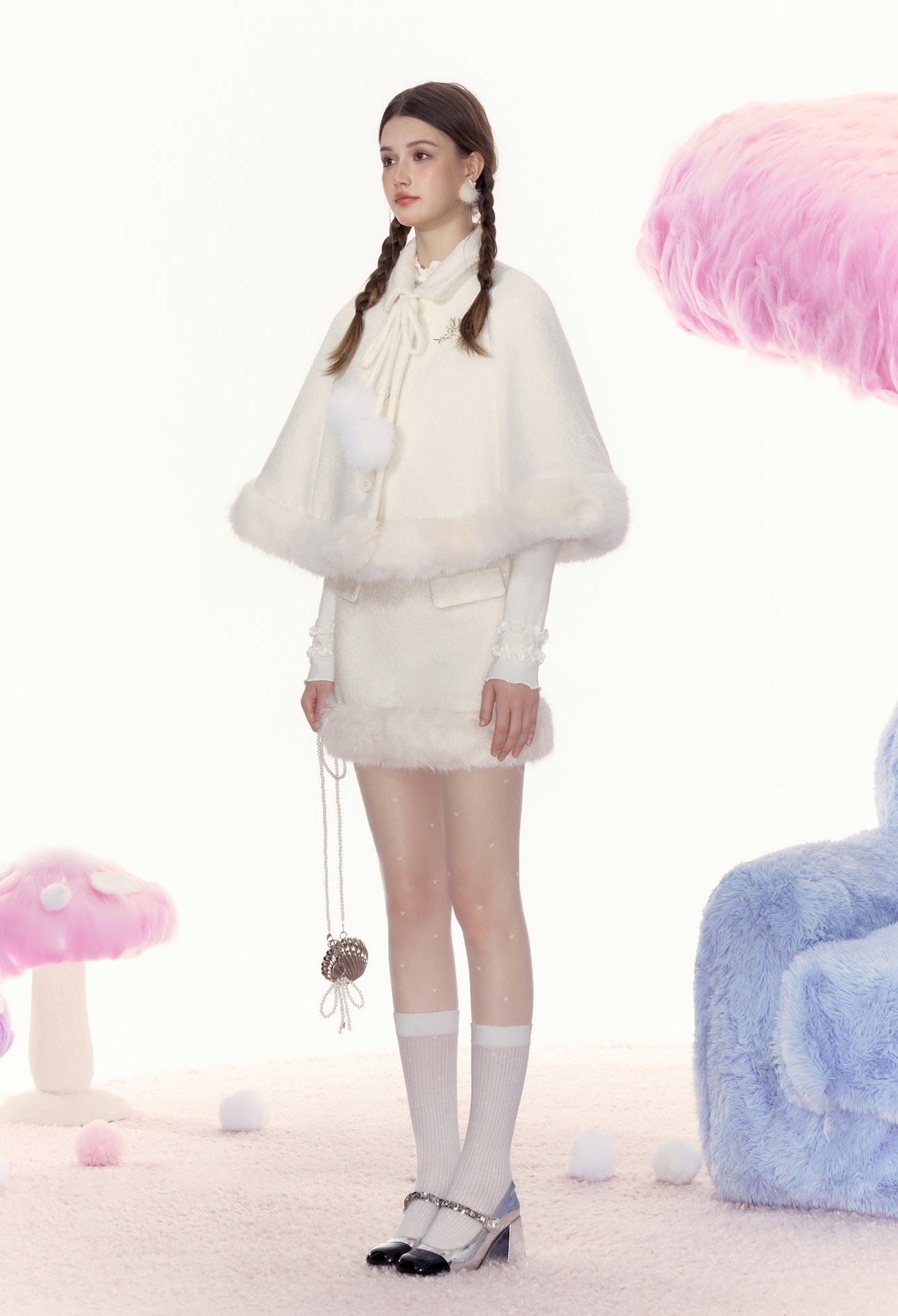 Pom - Pom Cape Coat - COPPING THREADS - AYF