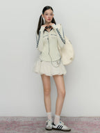 Preppy Contrast Print Slim Fit Zip - Up Hoodie - COPPING THREADS - SOOTE SEASON