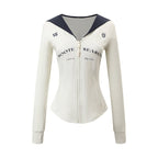 Preppy Contrast Print Slim Fit Zip - Up Hoodie - COPPING THREADS - SOOTE SEASON