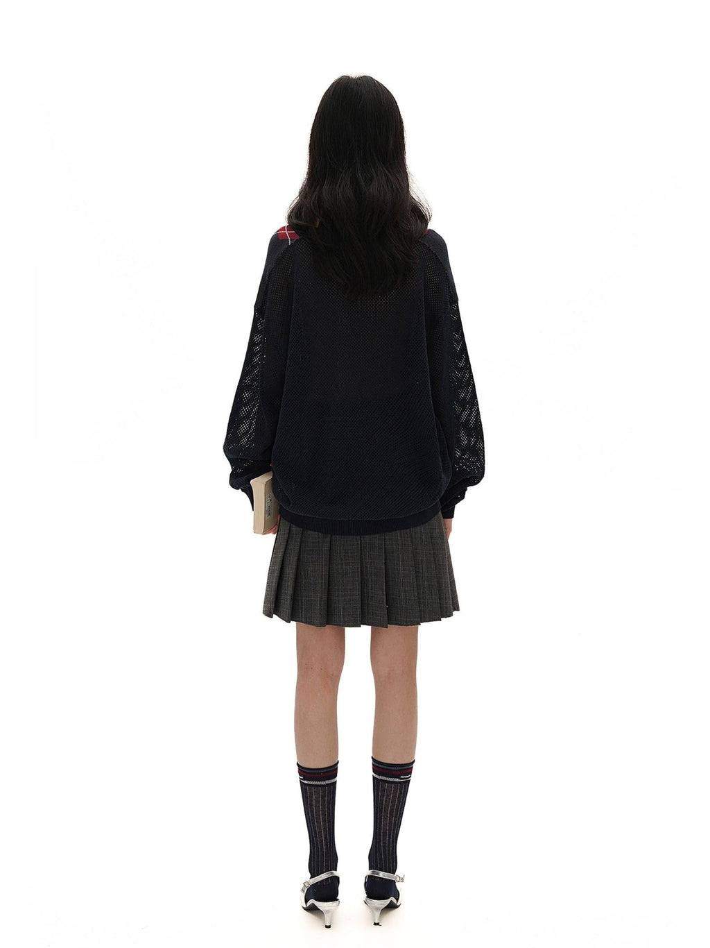 Preppy Diamond Pattern Knit Sweater - COPPING THREADS - MOROMORO