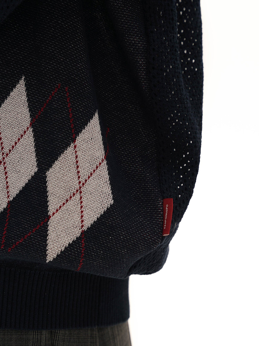 Preppy Diamond Pattern Knit Sweater - COPPING THREADS - MOROMORO