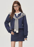 Preppy Oversized Sweatshirt Dress - COPPING THREADS - WES1