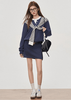 Preppy Oversized Sweatshirt Dress - COPPING THREADS - WES1