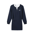 Preppy Oversized Sweatshirt Dress - COPPING THREADS - WES1