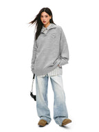 Preppy Style Collared Knit Sweater - COPPING THREADS - CT Select