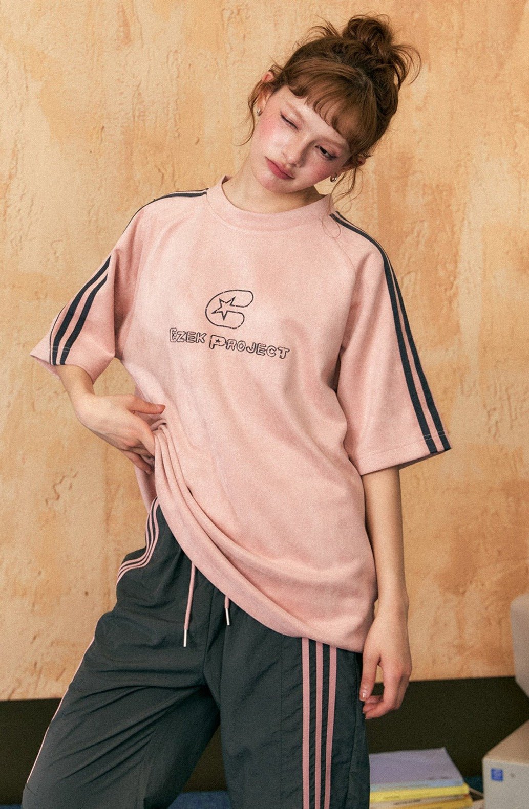 Project Vintage – Gestreiftes Patchwork-T-Shirt Zweitbild