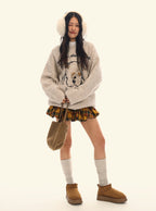 Puppy Graphic Oversized Sweater - COPPING THREADS - CHICISLAND