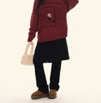 Puppy Graphic Oversized Sweater - COPPING THREADS - CHICISLAND