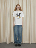 Puppy Pattern Tee - COPPING THREADS - GREENBELT