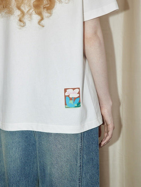 Puppy Pattern Tee - COPPING THREADS - GREENBELT