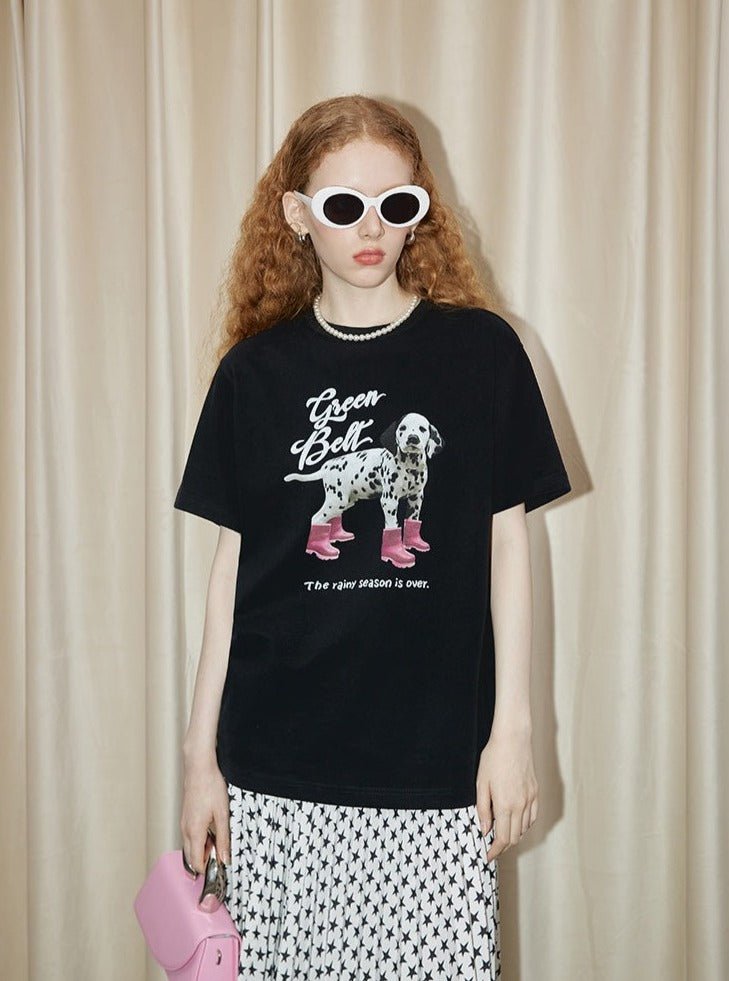 T-Shirt mit Welpenmuster Zweitbild