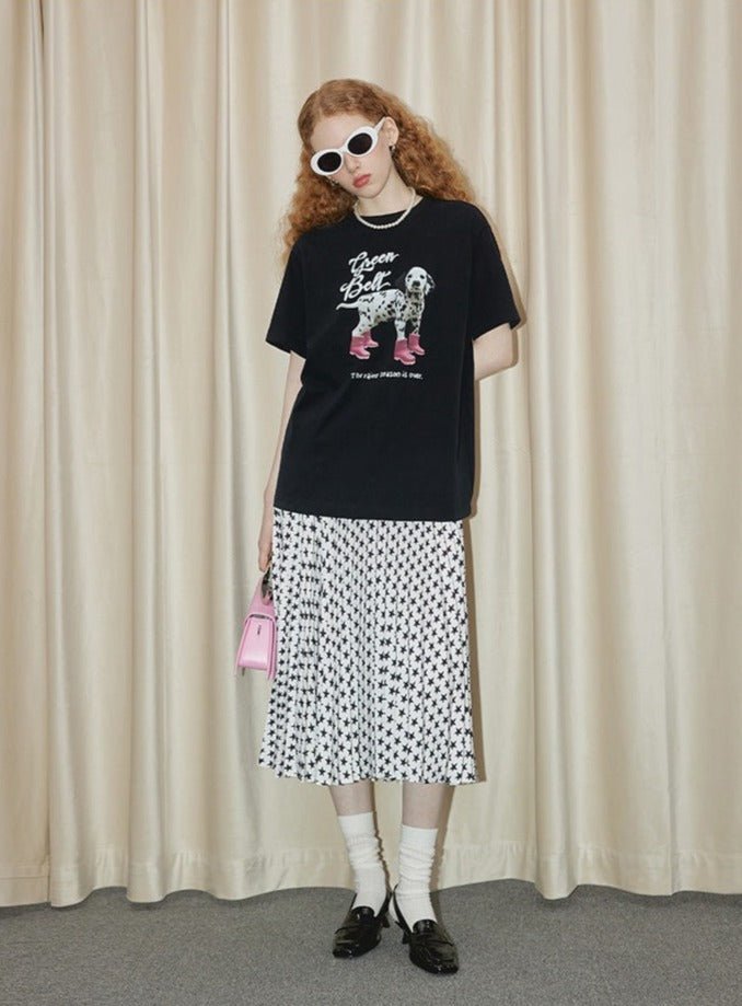 Puppy Pattern Tee - COPPING THREADS - GREENBELT