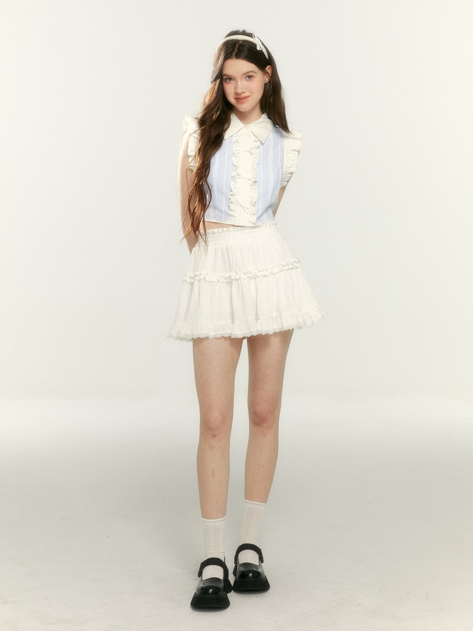 Pure White Lace Mini Skirt - COPPING THREADS - SUNSETPARK