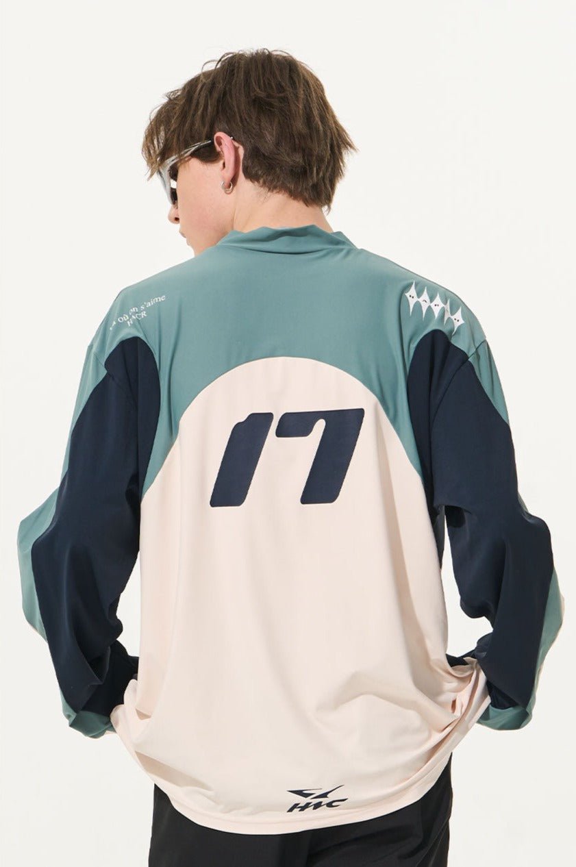 Quick - Dry Cycling Color Block Zip Training Tee - COPPING THREADS - Harsh and Cruel