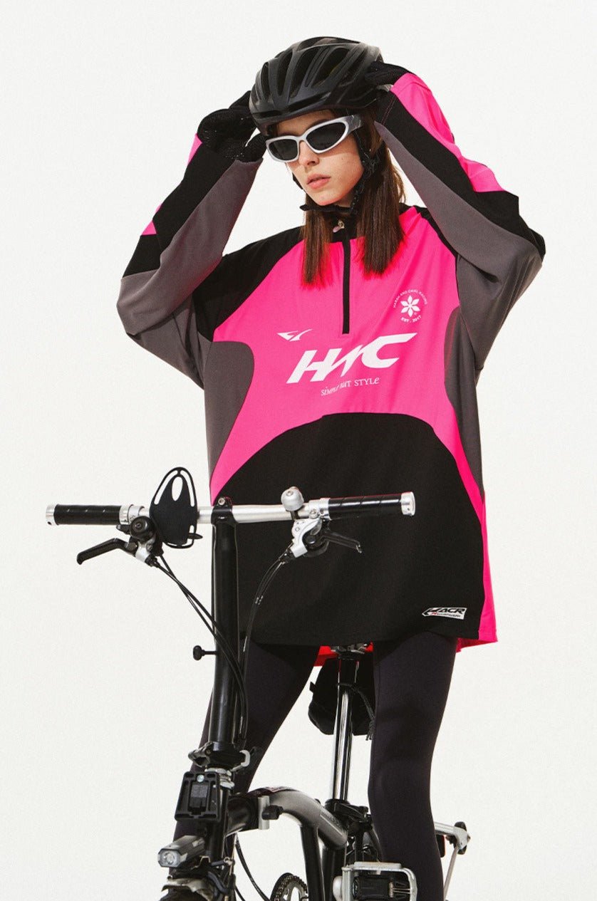 Quick - Dry Cycling Color Block Zip Training Tee - COPPING THREADS - Harsh and Cruel