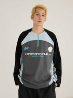 Quick - Dry Half - Zip Long Sleeve Training Tee - COPPING THREADS - Harsh and Cruel