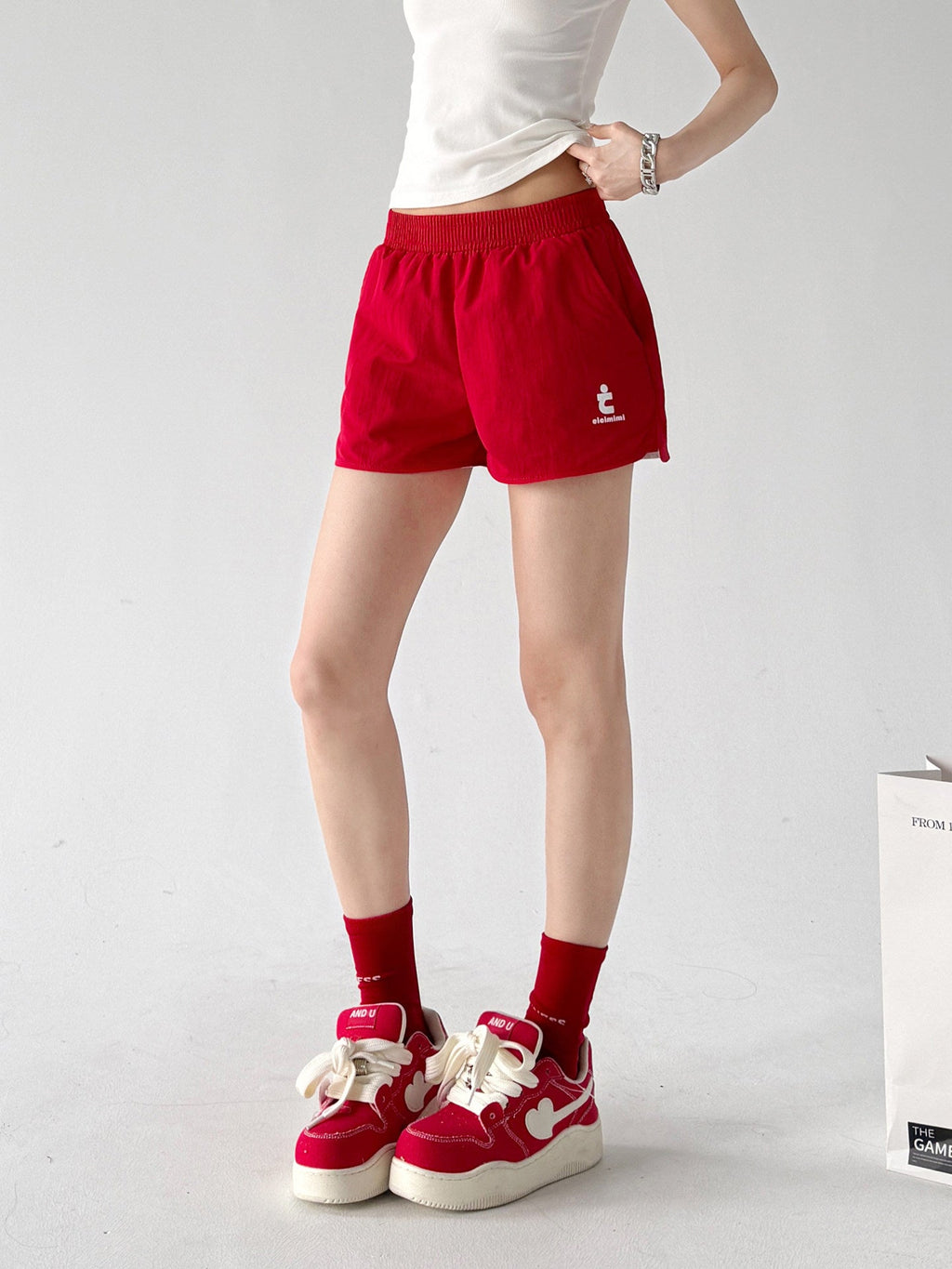 Quick-Dry High-Waist Sport Shorts - CT04020 - COPPING THREADS - CT ORIGINALS