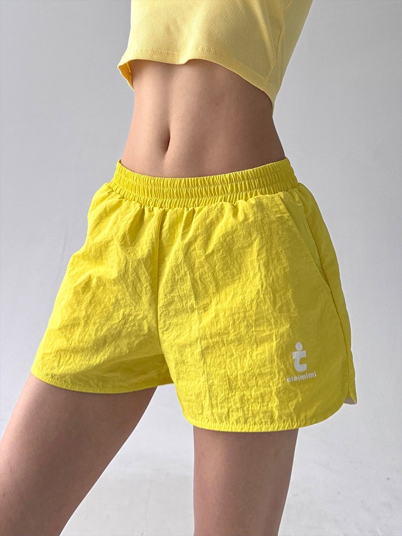 Quick-Dry High-Waist Sport Shorts - CT04020 - COPPING THREADS - CT ORIGINALS