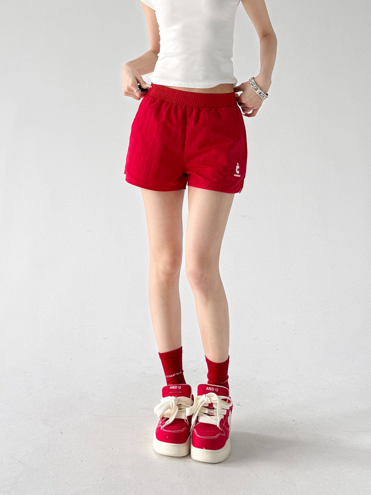 Quick-Dry High-Waist Sport Shorts - CT04020 - COPPING THREADS - CT ORIGINALS
