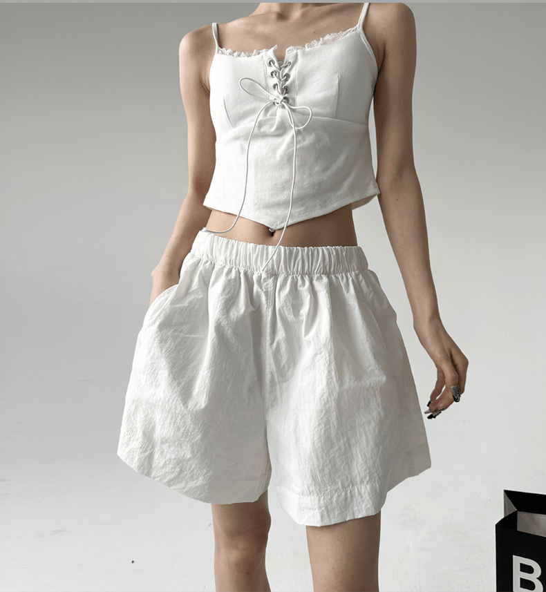 Quick-Dry Wide-Leg Casual Shorts Secondary image