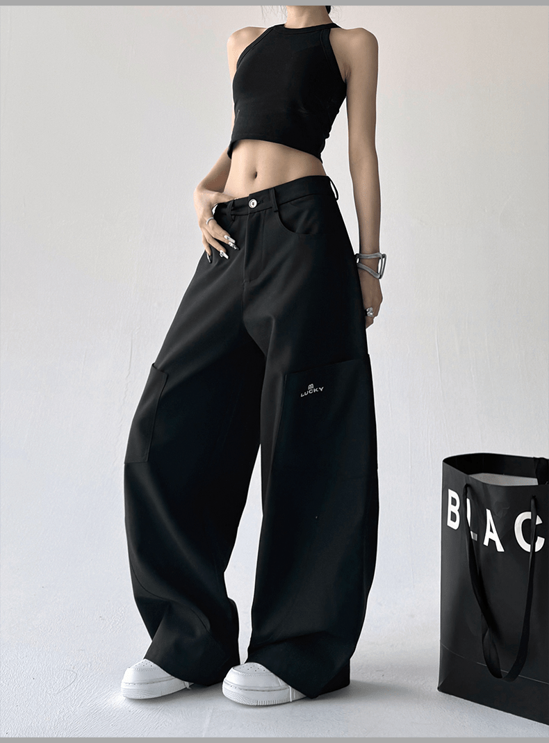 Quick‑Dry Wide‑Leg Cargo Pants - COPPING THREADS - CT Select