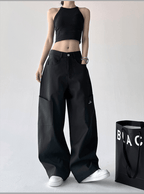 Quick‑Dry Wide‑Leg Cargo Pants - COPPING THREADS - CT Select