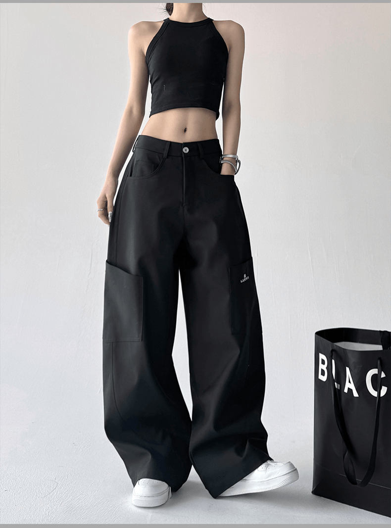 Quick‑Dry Wide‑Leg Cargo Pants - COPPING THREADS - CT Select