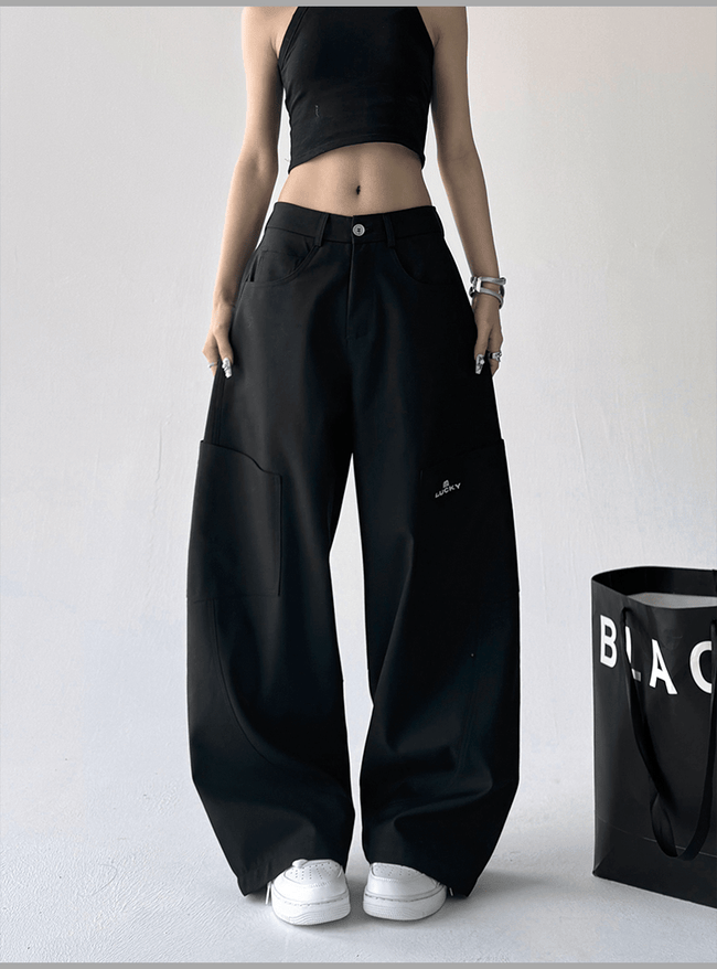 Quick‑Dry Wide‑Leg Cargo Pants - COPPING THREADS - CT Select Hover Image