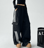 Quilted Padded Wide - Leg Sweatpants - COPPING THREADS - CT Select