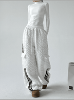 Quilted Padded Wide - Leg Sweatpants - COPPING THREADS - CT Select