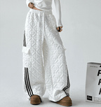 Quilted Padded Wide - Leg Sweatpants - COPPING THREADS - CT Select