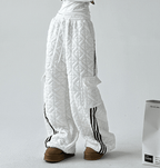 Quilted Padded Wide - Leg Sweatpants - COPPING THREADS - CT Select