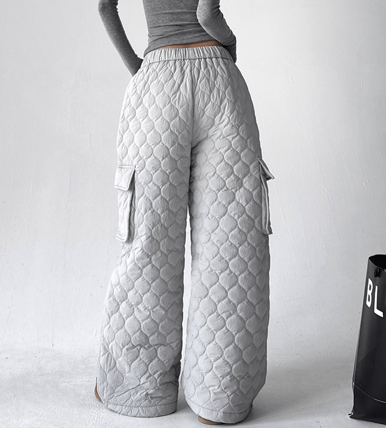 Quilted Wide - Leg Cargo Pants - COPPING THREADS - CT Select