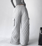 Quilted Wide - Leg Cargo Pants - COPPING THREADS - CT Select