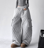 Quilted Wide - Leg Cargo Pants - COPPING THREADS - CT Select