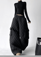 Quilted Wide - Leg Cargo Pants - COPPING THREADS - CT Select