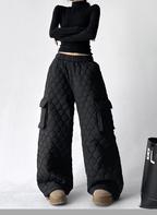Quilted Wide - Leg Cargo Pants - COPPING THREADS - CT Select