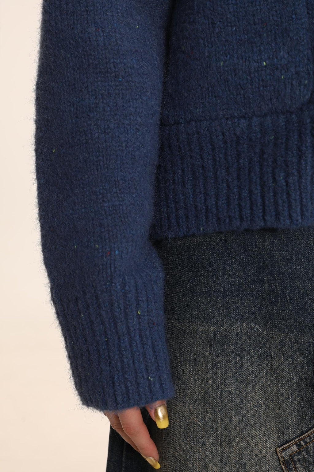 Rabbit Jacquard Zipper Knitted Cardigan - COPPING THREADS - MOROMORO