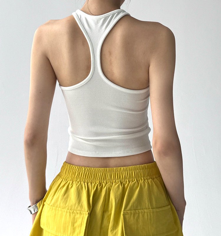 Racerback Crop Tank - CT285 서브 이미지