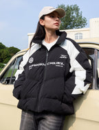 Racing - Inspired Colorblock Puffer Jacket - COPPING THREADS - Harsh and Cruel