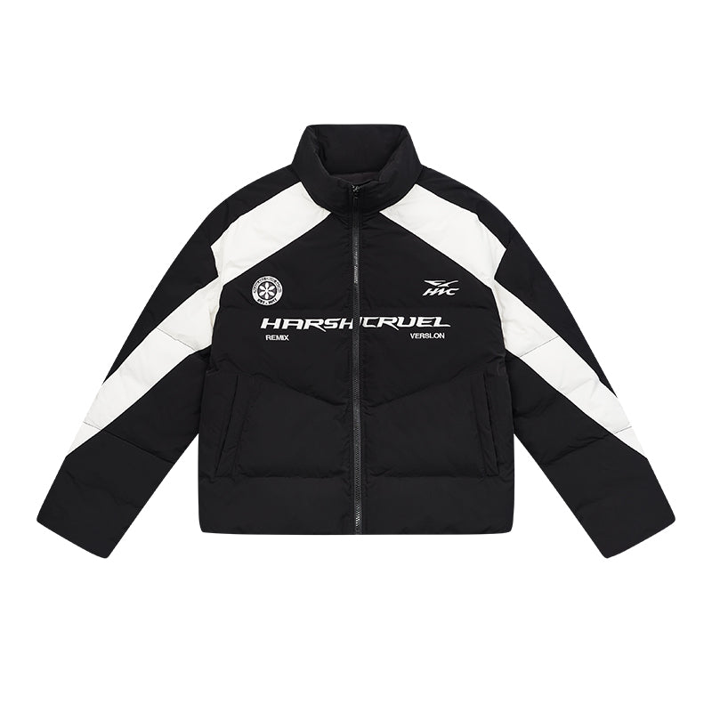 Racing - Inspired Colorblock Puffer Jacket - COPPING THREADS - Harsh and Cruel