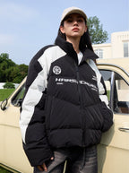 Racing - Inspired Colorblock Puffer Jacket - COPPING THREADS - Harsh and Cruel